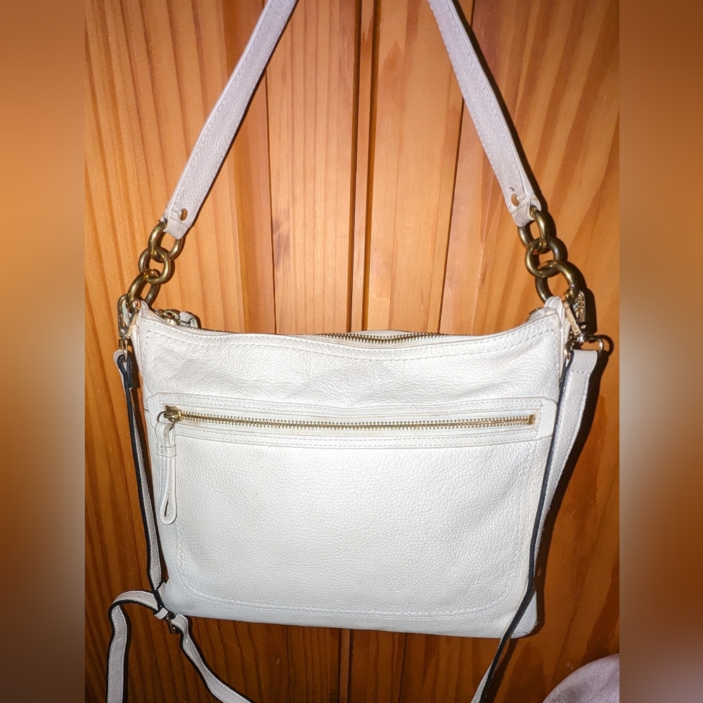 Coach Poppy Perri Hippie off white leather bag. 22421M - Picture 4 of 11
